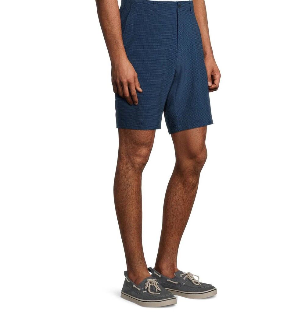 Ben Hogan Golf Shorts Men's Sz 46 Blue Performance Flat Front Dry Wicking Sports